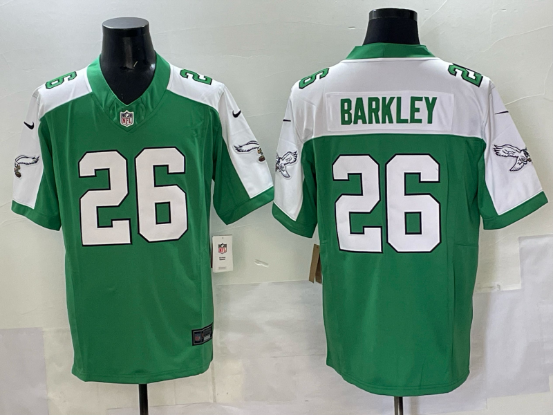 Men 2025 Philadelphia Eagles #26 Barkley green Nike Limited NFL Jersey style 001->philadelphia eagles->NFL Jersey